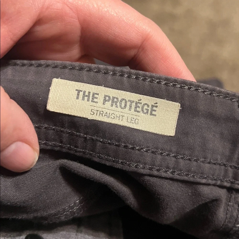 Ag Adriano Goldschmied dark gray “the protege” straight leg jeans